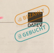 Vermerk Bearbeitungsstatus Rechnung