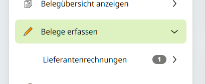 Belege erfassen
